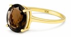 GENUINE 3.36 Cts SMOKY TOPAZ SOLITAIRE RING 10k YELLOW GOLD - Free Appraisal-NWT — photo 5