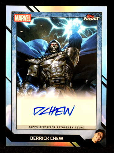 Derrick Chew 2026 Topps Finest Fantastic Four 65th Doomed 2099 Issue #1 Auto