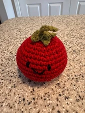 Handmade Crocheted Tomato Gift free shipping