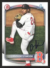 Anthony Eyanson Signed 2025 1st Bowman Draft Card # BD-116 Boston Red Sox 1