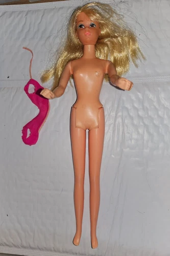 RARE VINTAGE MOD BARBIE & FRANCIE'S  70S Blond Baggie CASEY & PINK SWIM TOP 9000