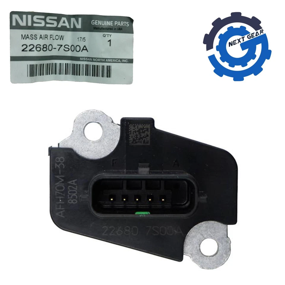 Nuevo sensor de flujo de aire masivo Nissan OEM para 2003-2024 TITAN GTR INFINITI 22680-7S00A Foto 2 de 4