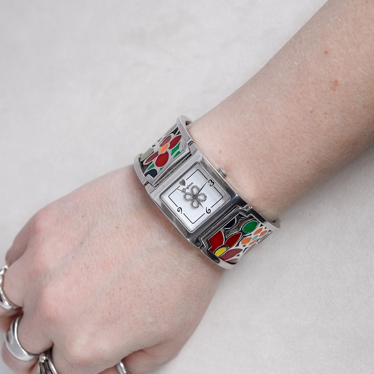 Brighton Meadow Ladies Watch Retired Multicolor Floral  display picture 3