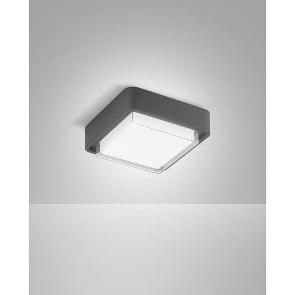 LED AußEndeckenleuchte Diuk, 12W, 3000K, 1620Lm, IK08, IP65, Dunkelgrau-image