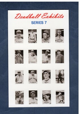 SERIES 7 Checklist Card ~ 16 players | Deadball Era Exhibit postcard | 2008 MWC