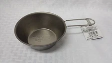 NEW Evernew Titanium Ultralight Sierra Cup with Folding Handle EBY152