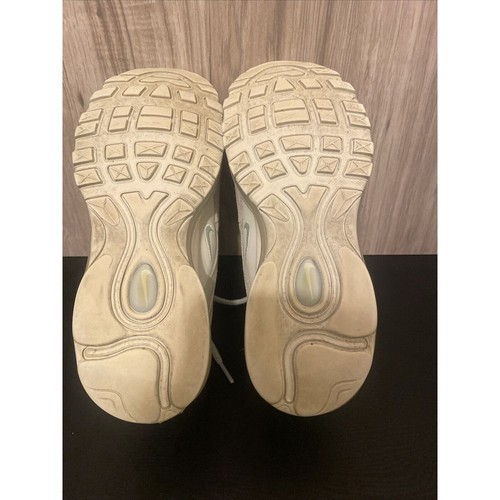Nike Womens Air Max 97 Running Shoes Green 917646-301 Stripe Leather Lace Up 7 - Picture 6 of 11