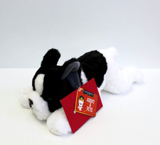 FAO Schwarz French Bulldog Lying Plush Stuffed Animal Adopt A Pets 15" NEW