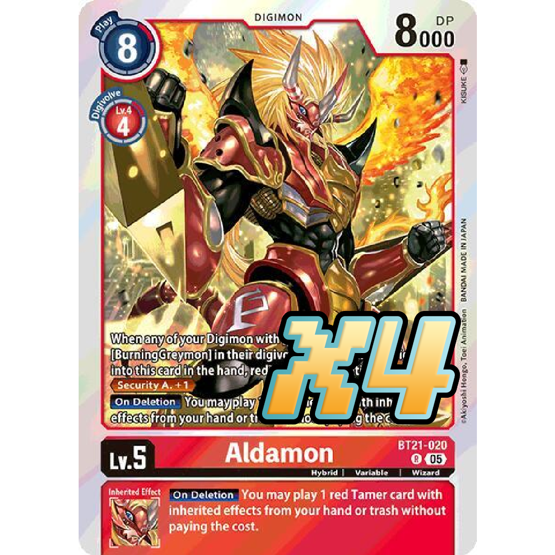 4X Aldamon BT21-020 Rare World Convergence NM Digimon Card Game | eBay