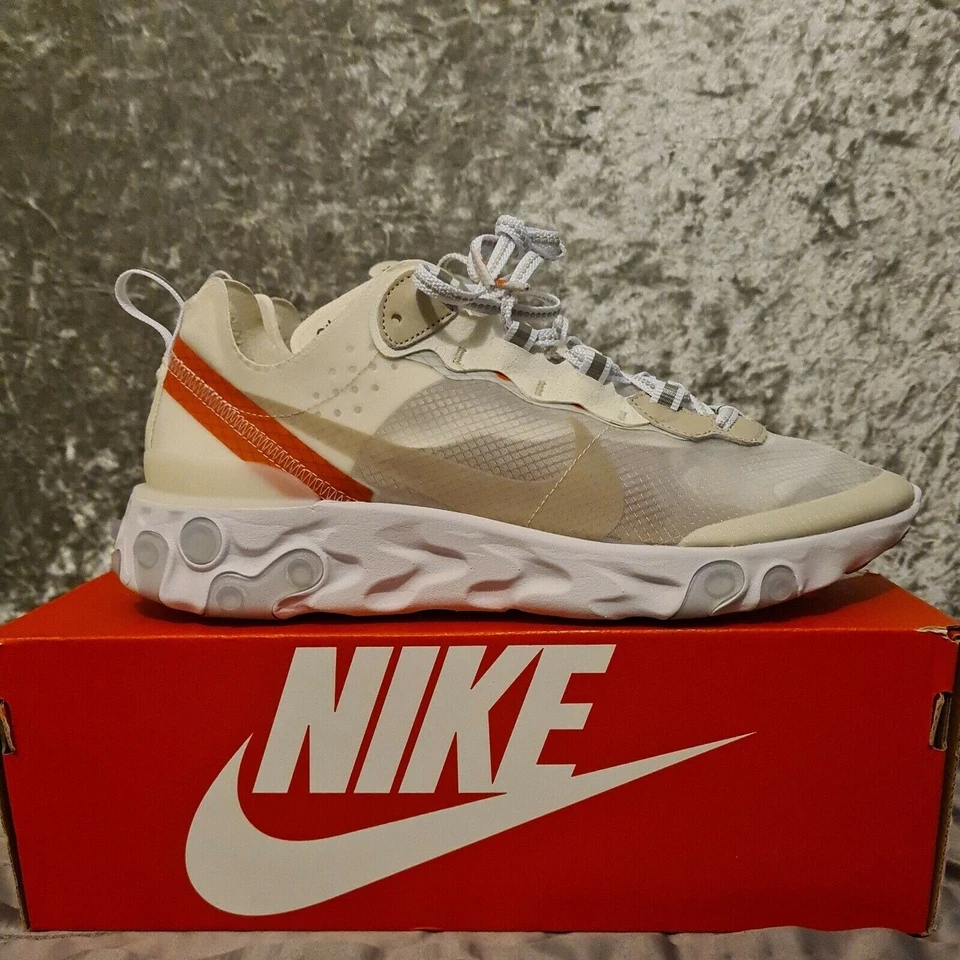 Nike React Element 87 Sail Light Bone White - UK8.5 (EU43) US9.5 Brand new - Image 3 of 4