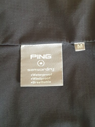 Ping Weatherproof Black Zip Up Windcheater. Size Mens Medium VGC...(D) - Picture 2 of 8