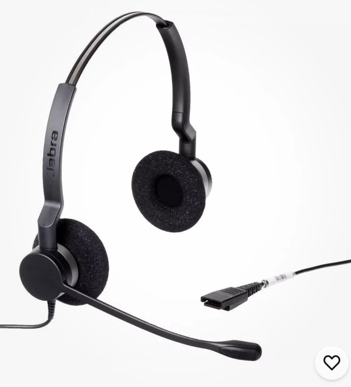 Jabra BIZ 2300 QD Duo Noise Cancelling 2309-820-104 Business Office Headphone - Image 4 of 4