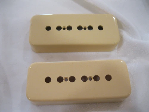 Two Vintage CREME Gibson P-90 PICKUP COVERS UC 452 B