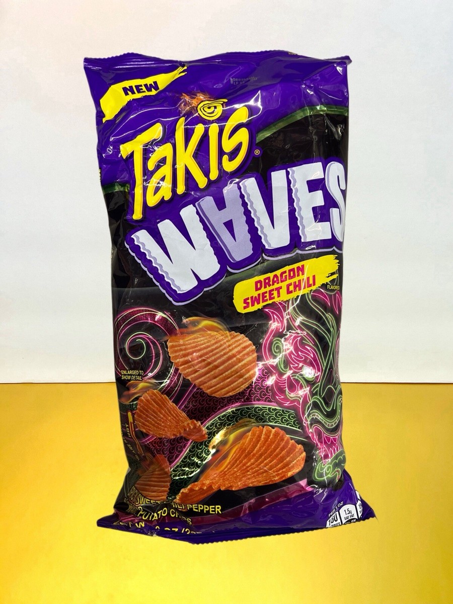 ⚫️ New Limited Takis Waves Dragon Sweet Chili Pepper Crunchy Potato Chips  8oz | eBay