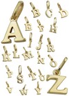 Buchstabe wählbar A - Z Schmuck Anhänger Echt Gold 333 8 Kt Gelbgold Buchstaben