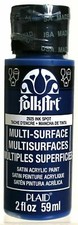 FolkArt MULTI SURFACE acrylic crafters paint -  2oz 59ml SATIN or METALLIC paint
