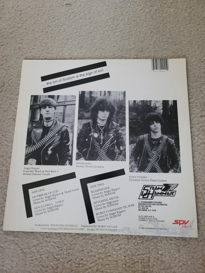 Sodom In sign of evil OG LP 1985 deicide obituary morbid angel NEW VINYL! READ  - Image 2 of 4