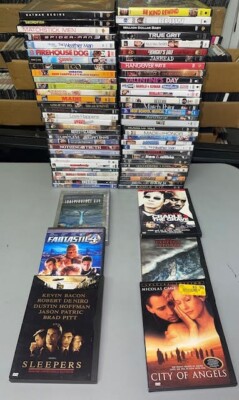 50 DVD movies! Wholesale assorted Used DVD Lot in great condition with cases!