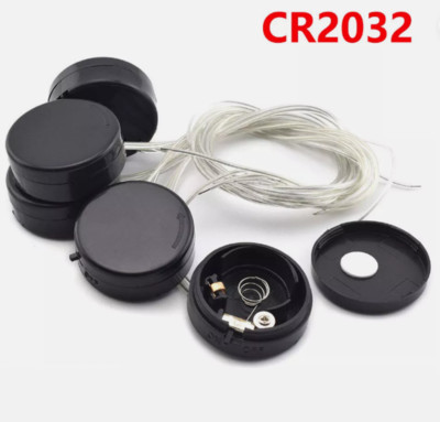 CR2032 Knopfzellen Batteriehalter Steckdose mit Ein-/Ausschalter&Abdeckung/Kabel
