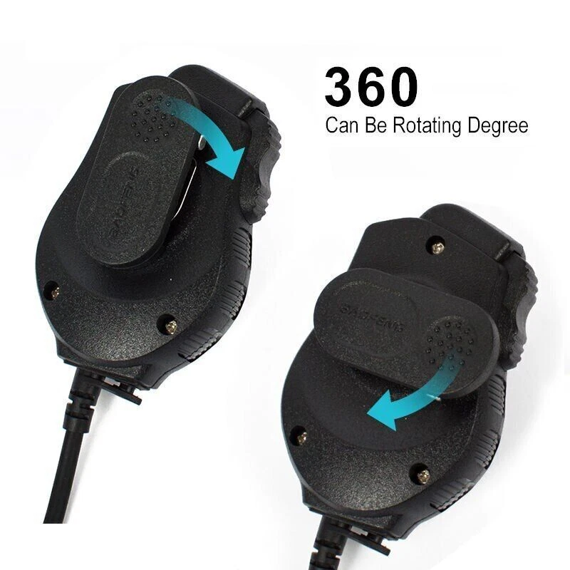 Push-To-Talk Dual PTT Speaker Mic for Kenwood Mic Baofeng UV-82 uv82 Uv-5r Radio - Bild 4 von 4