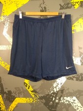 Nike Vintage Football Soccer Shorts Blue 90s Polyester Mens Size L ig93