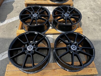 19  MERCEDES C450 C43 AMG W205 FACTORY OEM ORIGINAL STOCK STAGGERED WHEELS RIMS