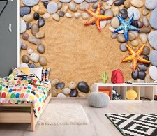 3D Color Starfish S453 Wallpaper Mural Self-adhesive Removable Sticker Kids Pa