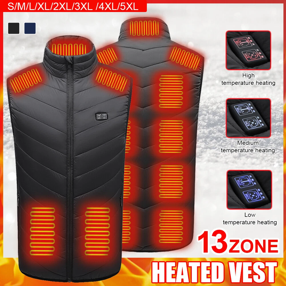 Sports Heated Vest Winter Electric Heating Coat Sleeveless Jacket Body Warmer
Opens in a new window