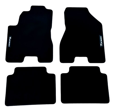 Car Floor Mats Velour For Hyundai Tucson Waterproof Black Carpet Auto Liners New
