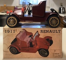 Vintage Nomura Frankonia Tin Friction Toy 1911 Renault Car Old Timer w/ Box
