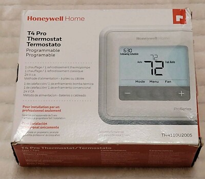Honeywell Home T4 Pro Thermostat Programmable TH411OU2005 Pro Series  Pre-owned 