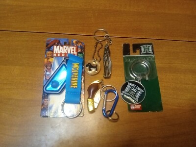 Vintage Keychain Lots Of 5 Different Kinds Marvel, Knifes, Ect Rare Unique Htf