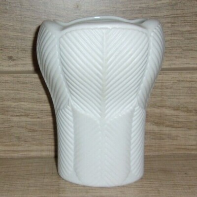 Vintage Kaiser W. Germany 4'' White Porcelain Bisque Bud Vase