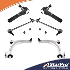 6pcs Front Lower Control Arms&Tie Rod Ends Sway Bars for Chevy Malibu Pontiac G6
