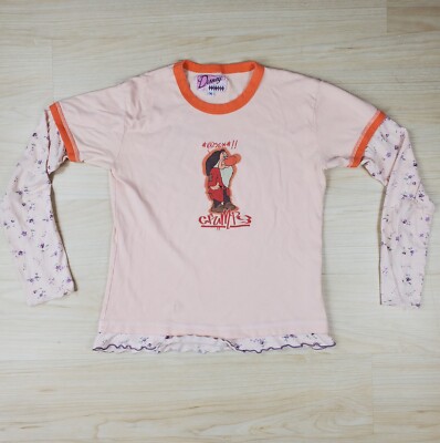 Disney Vintage Y2k Rhinestone Spellout Womens Shirt Snow White Grumpy Size M USA