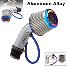 3" 76mm Modified CNC Aluminum Car Pipe Turbo Piping Cold Air Intake Filter Kit