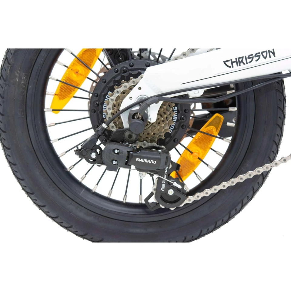 Chrisson Ertos16 E Bike 16" Klappfahrrad für Erwachsene 241Wh weiß 28cm B Ware - Bild 3 von 4