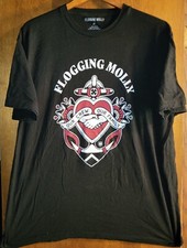 Flogging Molly- Our Crew Our Family Lic. OOP Black T-Shirt- XLarge