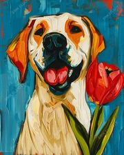 8x10 Photo Art Print - Labrador Retriever Artwork Lab Dog Picture Dogs Picture