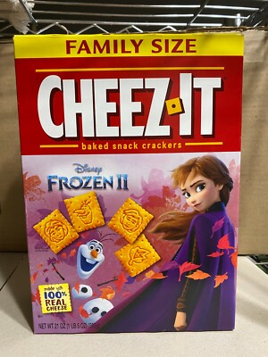 Disney Frozen II Anna Elsa Empty CHEEZ IT Box Collectible