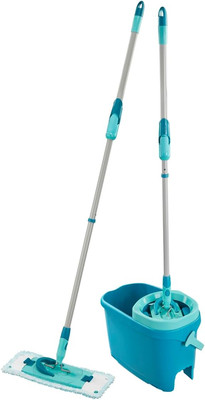 Leifheit Set Clean Twist M Flachwischer Ergo 2.0, Bodenwischer Mit Supersoft Bez