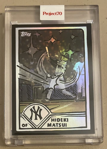 2003 Hideki Matsui Topps Project70® #676 by Joshua Vides🔥RAINBOW FOIL #17/70 🔥