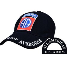 US Army 82nd Airborne Division Ball Cap Ranger Paratrooper ABN All American Hat