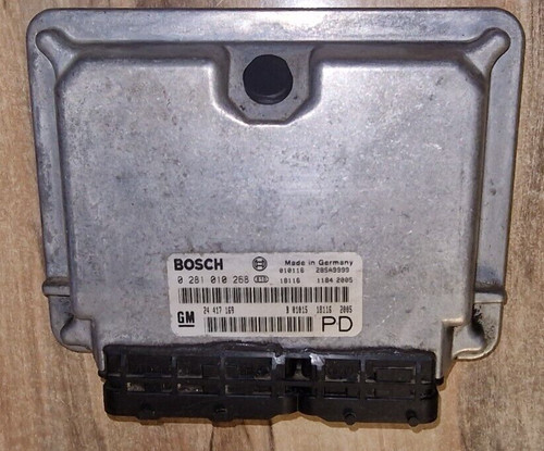 Original Opel/Vauxhall Zafira 2.0DTi Motorsteuergerät ECU 24417169 0281010268