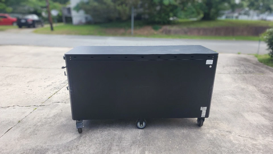 Montezuma Tool Box - 72" x 20" 16 Multiple Outlets & Black Powder Coat Finish - Image 3 of 4