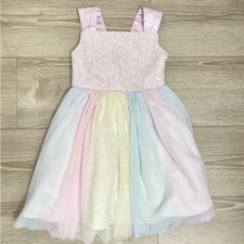 Jona Michelle Girls SEQUIN/TULLE Dress- J LILAC RAINBOW MULTI COLOR 2T NWT