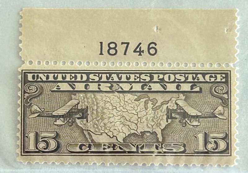 Scott C 8  Mint- NH- OG- Graded    1926 15cent Airmail