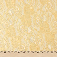 Victoria Floral Polyester Stretch Sheer 58/60 Inch Lace Fabric By The Yard