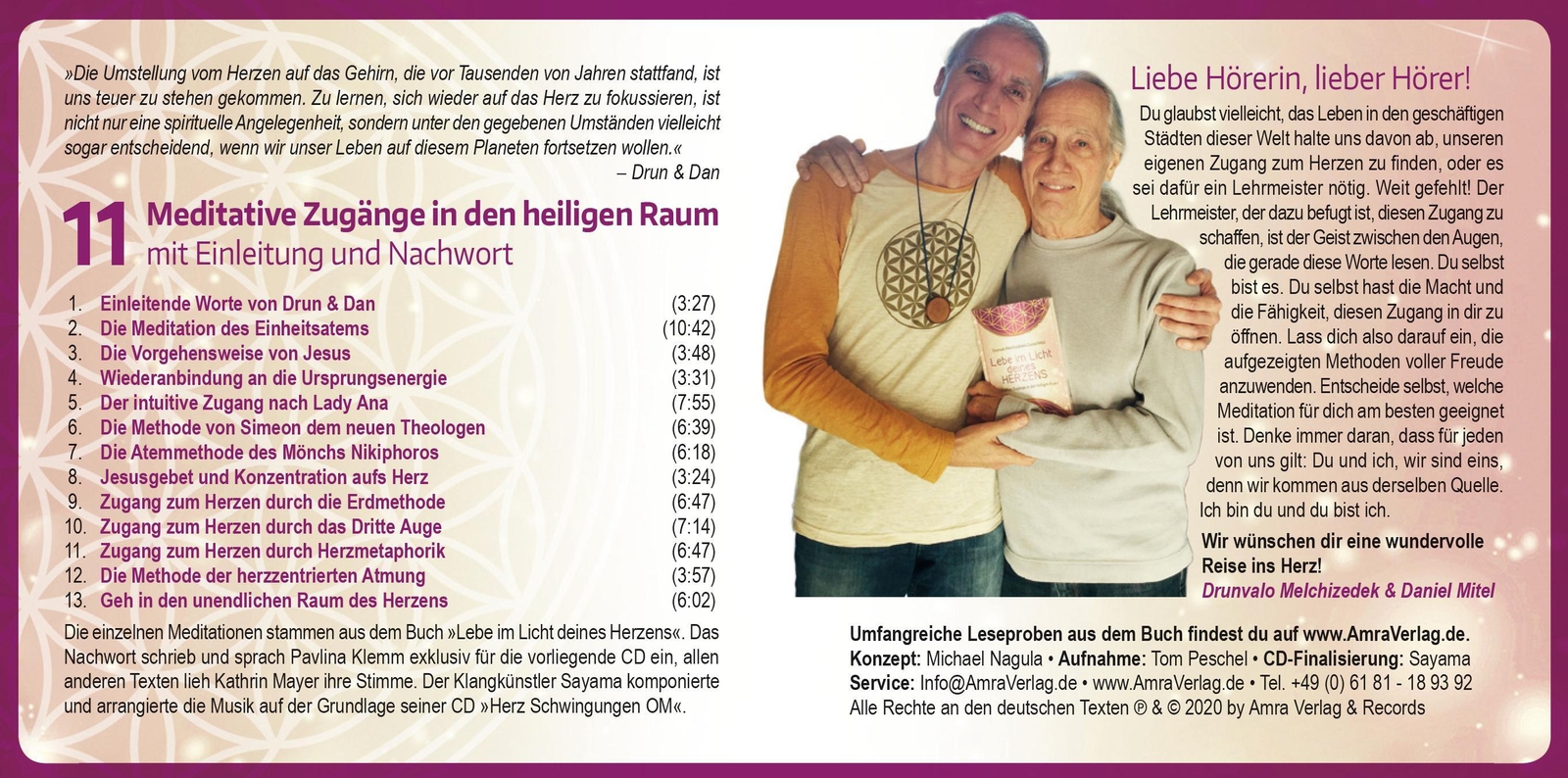 Thumbnail - Lebe Licht Deines Herzens Drunvalo Melchizedek (u. A.) Audio-cd 4 S.