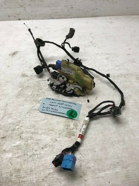 06 07 08 Bentley Continental Flying Spur LEFT REAR DOOR LATCH WIRING 3W5839013H